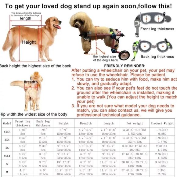 Samohui Gen 4 Dog Wheelchair for 8-17 Lbs Dog - ~Extra Small (XS) - Picture 5 of 15